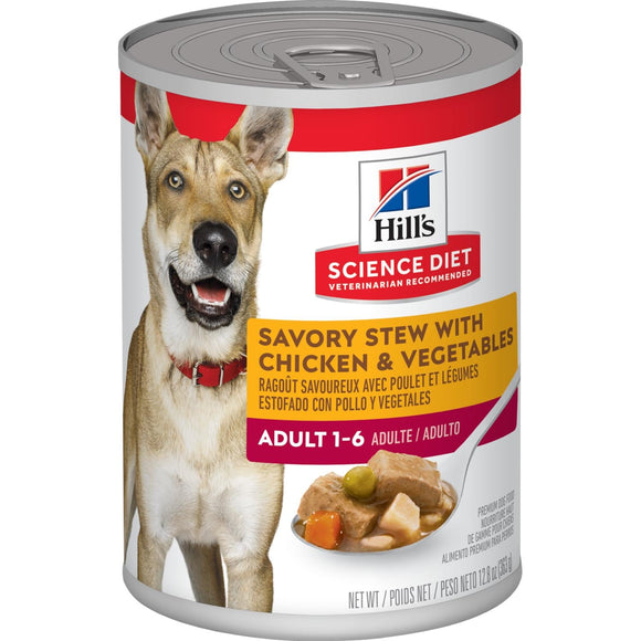 Hill's® Science Diet® Adult Savory Stew with Chicken & Vegetables Wet Dog Food (12.8 oz)