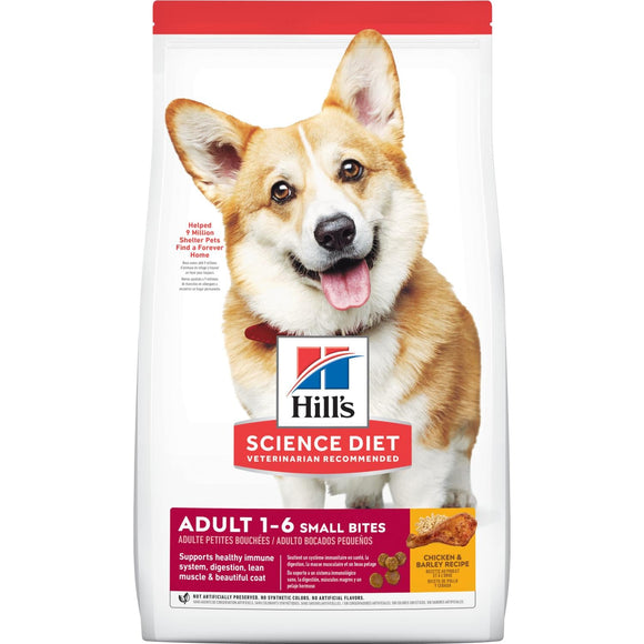 Hill's® Science Diet® Adult Small Bites Chicken & Barley Recipe Dog Food (5 lb)