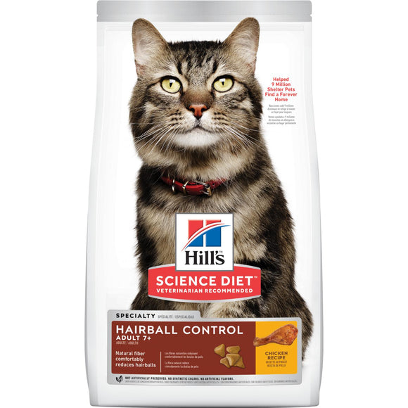 Hill's® Science Diet® Adult 7+ Hairball Control cat food (7-lb)