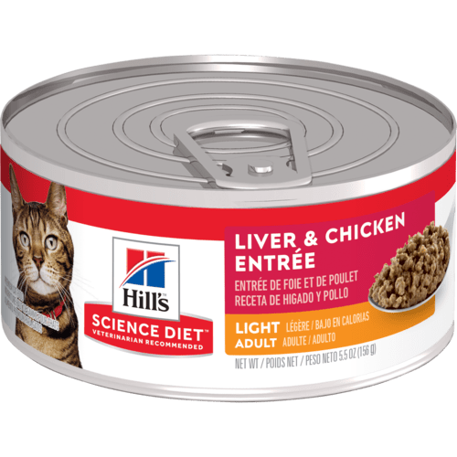 Hill's® Pet Nutrition Science Diet® Adult Light Liver & Chicken Entrée Cat Food (5.5 oz)