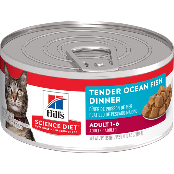 Hill's® Science Diet® Adult Tender Ocean Fish Dinner cat food (5.5 oz)