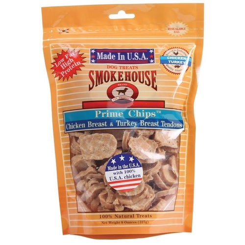 Smokehouse USA Prime Chips Dog Treats Resealable Bag (Chicken Breast)