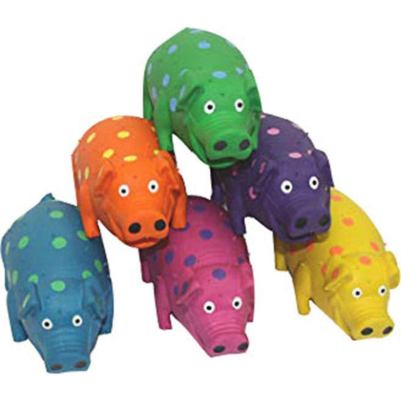 MULTIPET SQUEAKABLES GLOBLETS LATEX GRUNTING PIGS (9 IN)
