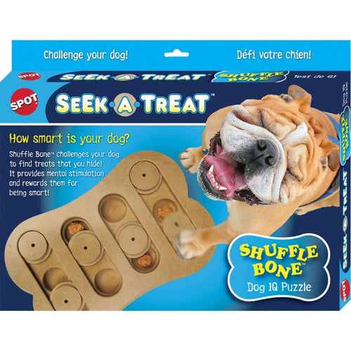 SPOT SEEK-A-TREAT SHUFFLE BONE (9.5 IN, TAN)