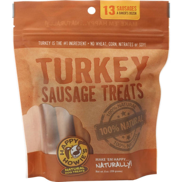 Happy Howie's Turkey Sausage Dog Treats (4