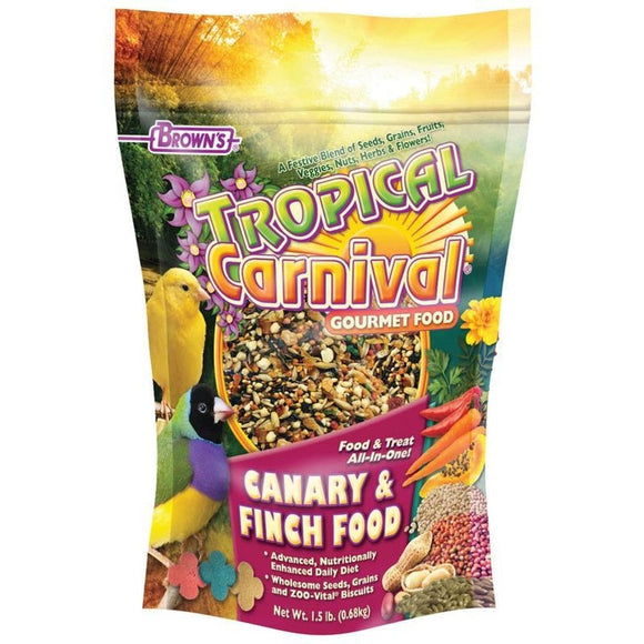TROPICAL CARNIVAL CANARY AND FINCH FOOD (1.5 LB)