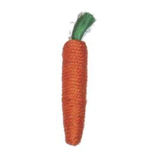 SISAL CARROT TOY (3.5X1X8.25 INCH, ASSORTED)