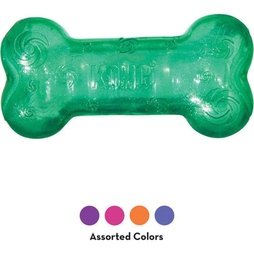 KONG SQUEEZZ CRACKLE BONE (LG, ASSORTED)