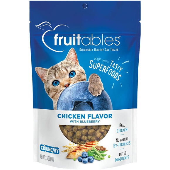 FRUITABLES CHICKEN FLAVOR WITH BLUEBERRY CAT TREATS (2.5-oz)