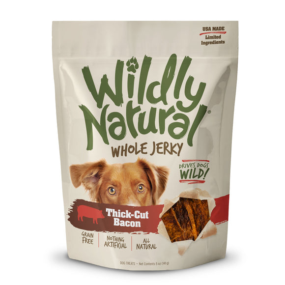 Fruitables Wildly Natural Jerky Bacon Dog Treats (5-oz)