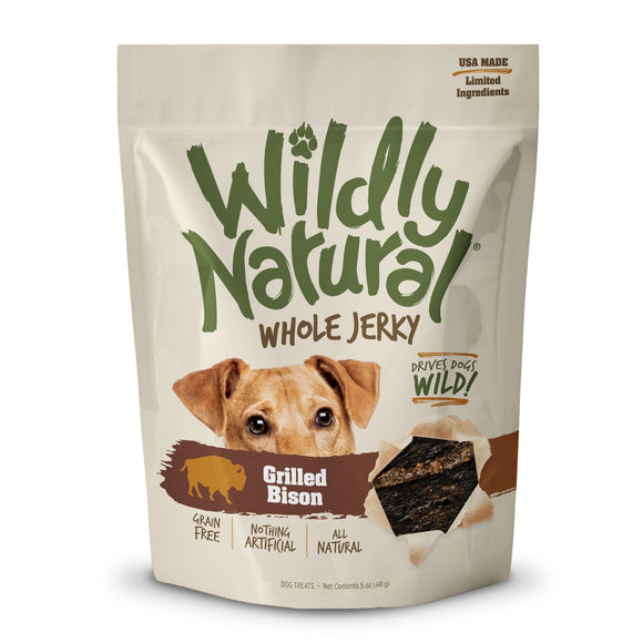 Fruitables Wildly Natural Jerky Grilled Bison Dog Treats (5-oz)