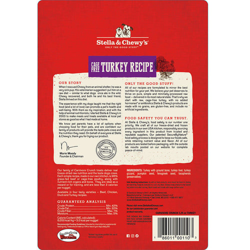 Stella & Chewy's Turkey Recipe Carnivore Crunch Dog Treats (2.75-oz)