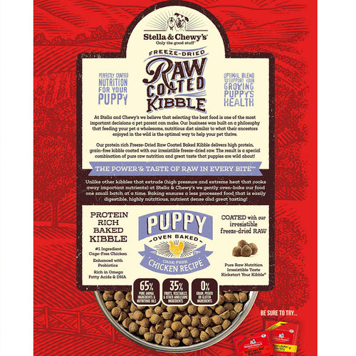 Stella & Chewy's Raw Coated Kibble Cage Free Chicken Recipe Puppy Dry Dog Food (3.5-lb)