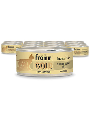 Fromm Gold Indoor Cat Chicken & Salmon Pâté Cat Food