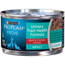 Cat Food, Urinary Tract Health, Beef & Chicken, 3-oz.