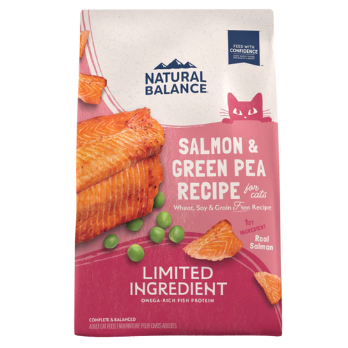 Natural Balance L.I.D. Limited Ingredient Grain Free Salmon & Green Pea Recipe Dry Cat Food (4-lb)