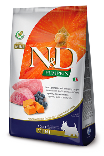 Farmina N&D Pumpkin Formula Mini Lamb & Blueberry Adult Dog Food