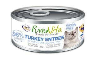 PureVita Grain Free 96% Real Turkey Entree Canned Cat Food