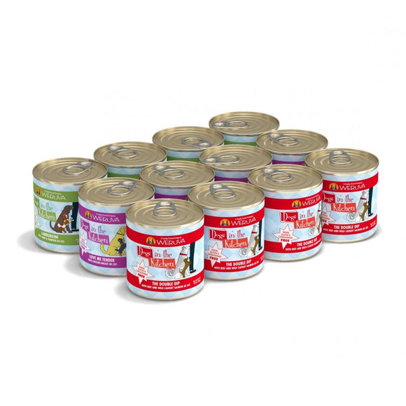 Weruva Dogs in the Kitchen Grain Free Doggie Dinner Dance! Variety Pack Canned Dog Food