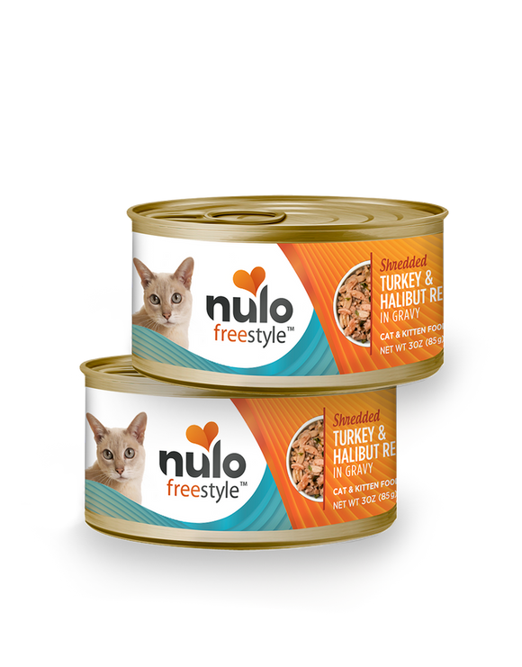 Nulo FreeStyle Shredded Turkey & Halibut Recipe in Gravy Cat & Kitten Food (3-oz, single)