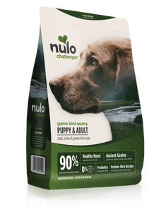 Nulo Challenger High-Meat Kibble Duck, Turkey, & Guinea Fowl Recipe for Dogs