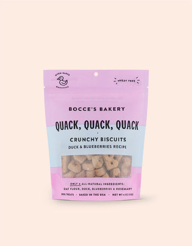 Bocce's Bakery Every Day Quack, Quack, Quack Biscuit Dog Treats (5-oz)