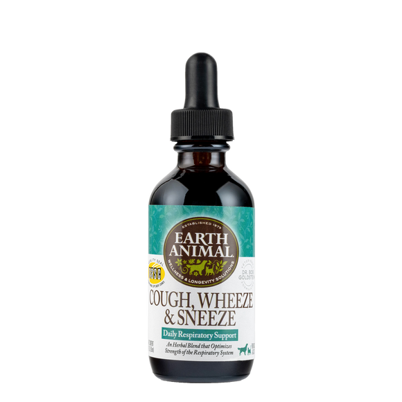 Earth Animal Cough, Wheeze & Sneeze Organic Herbal Remedy (Single)