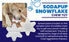 SodaPup Snowflake Ultra Durable Nylon Dog Chew Toy