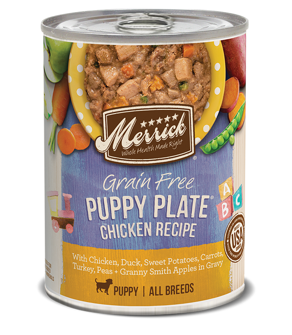 Merrick Grain Free Puppy Plate Chicken Recipe in Gravy