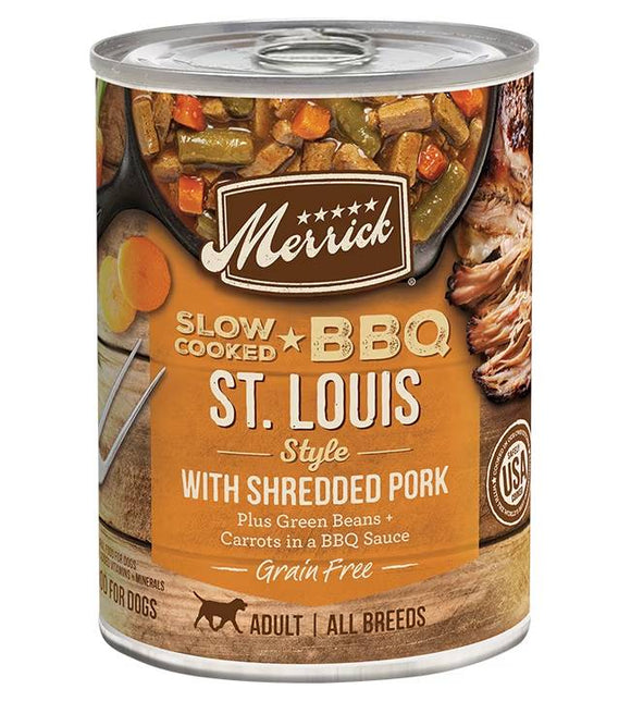 Merrick Slow-Cooked BBQ St. Louis Style with Shredded Pork (12.7 Oz)