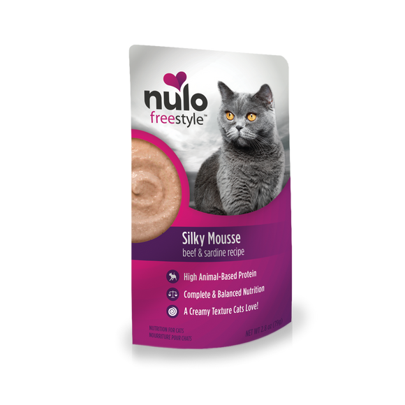 Nulo FreeStyle Silky Mousse Sardine & Beef in Broth Recipe for Cats (2.8-oz)