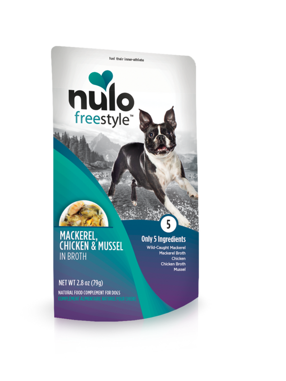 Nulo FreeStyle Mackerel, Chicken & Mussel in Broth Recipe for Dogs (2.8-oz)