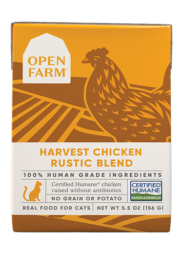 Open Farm Harvest Chicken Rustic Blend Wet Cat Food (5.5-oz, single)