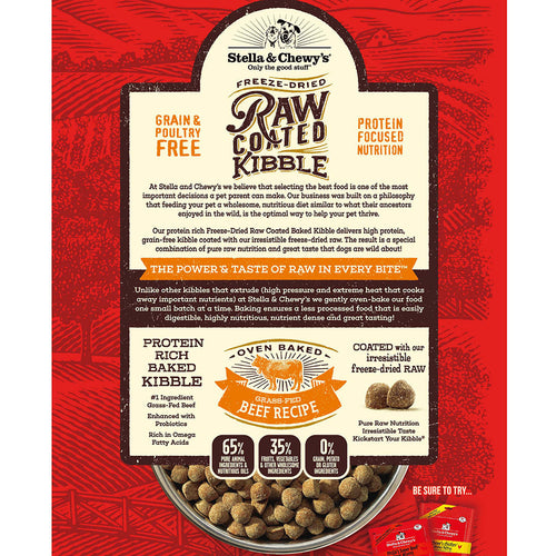 Stella & Chewy's Grass-Fed Beef Raw Coated Kibble (22 lb)