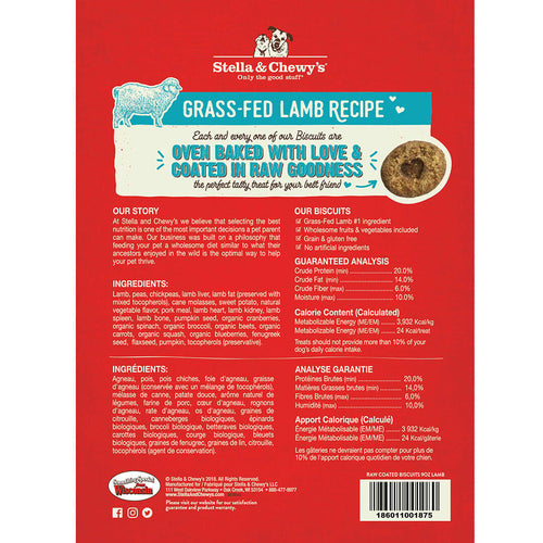 Stella & Chewy's Raw Coated Biscuits Grass Fed Lamb Recipe Dog Treats (9.0-oz)