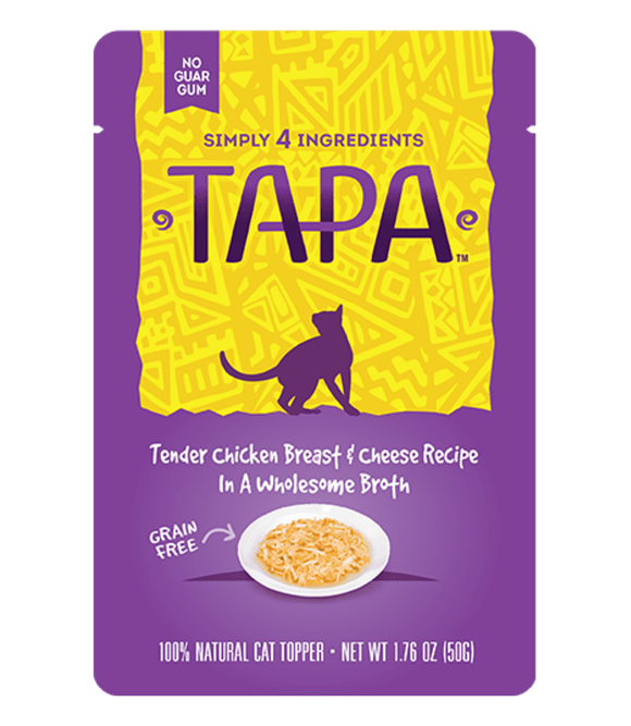 Rawz Tapa Tender Chicken Breast & Cheese Cat Food Recipe In Wholesome Broth (1.76 oz)