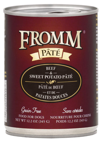 Fromm Grain-Free Beef & Sweet Potato Pâté Dog Food (12.2 oz, Single Can)