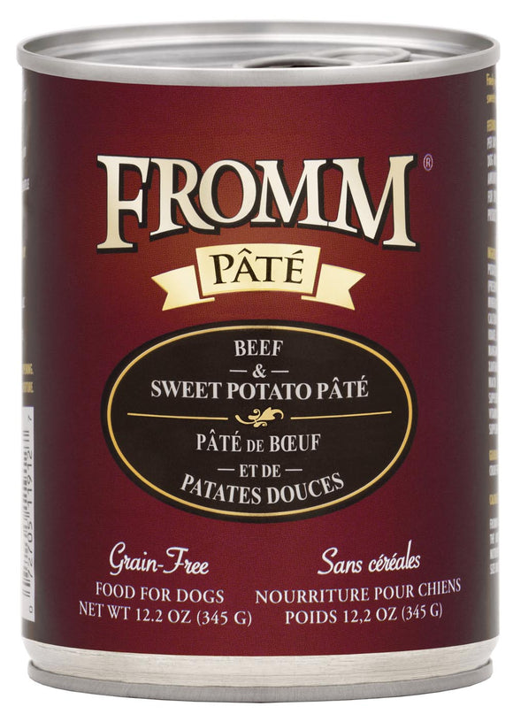 Fromm Grain-Free Beef & Sweet Potato Pâté Dog Food (12.2 oz, Single Can)