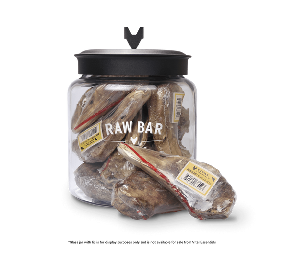 Vital Essentials Raw Bar Freeze Dried Raw Duck Heads Dog Snacks (Single)