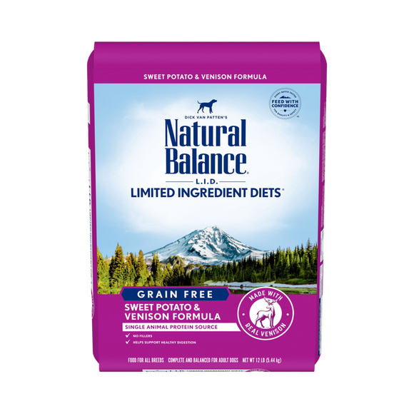 L.I.D. Limited Ingredient Diets® Grain Free Sweet Potato & Venison Dry Dog Formula