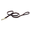 Coastal Pet Products Circle T Latigo Leather Twist Dog Leash with Solid Brass Hardware